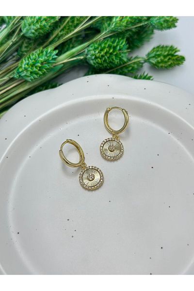 MyladyAccessoriess Zircon Stone and Dangle Detail Earrings