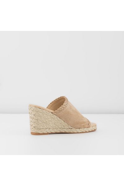 Aldo Glıfada-Tr-Genuine Leather Beige Women's Slippers