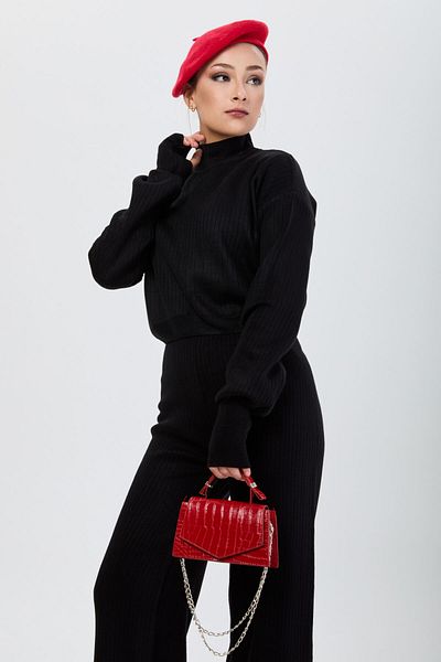 TOFİSA Knitwear Suit Black - 24172
