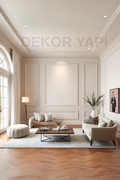 ELF DEKOR Dekoratif Boyanabilir Antre ve Koridor Çerçevesi, 4 cm Duvar Çıtası