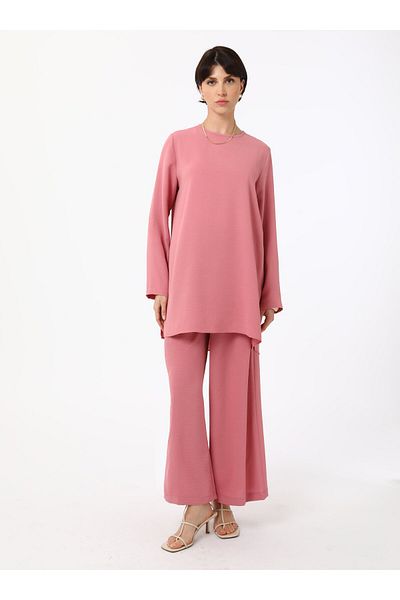 Refka Aerobin Tunic Pants Double Set - Dried Rose - Refka