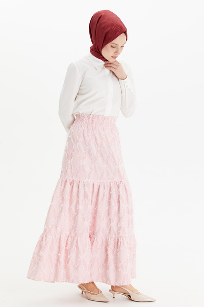 Setrms Dokulu Kumaş Etek