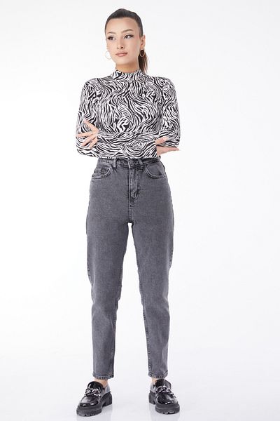 TOFİSA Máma Jeans šedá - 24060