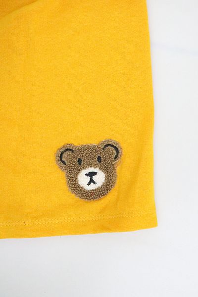 e-çocuk Boy's Striped Teddy Bear Shorts Suit - 1104