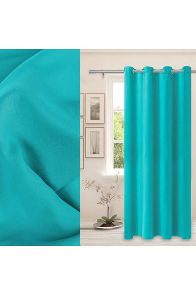 bebelyno Decorative Turquoise Curtain with Rings 140x260cm