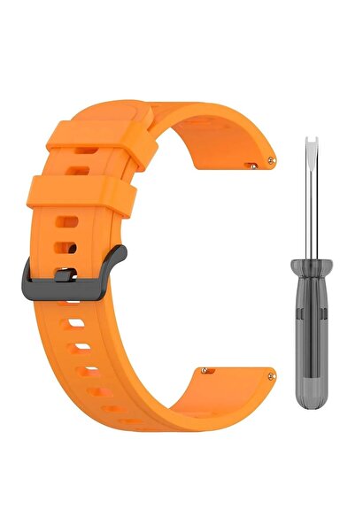 Dmay Amazfit Neo Uyumlu Yumuşak Silikon Tokalı Kordon 20MM