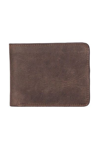 Enseb Pier Leather Men's Wallet Dark Brown