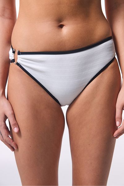 Penti White Nicole Buckle Bikini Bottom