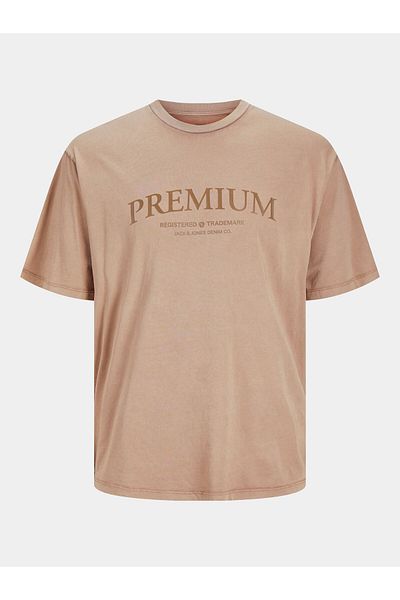 Jack & Jones jack jones Mens T-Shirt 12255611 Brown