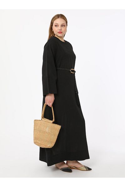 ALİA Plus Size Aerobin Dress - Black - Alia