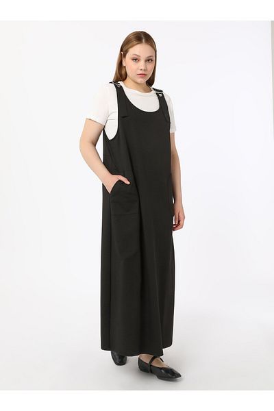 ALİA Plus Size Gilet - Black - Alia