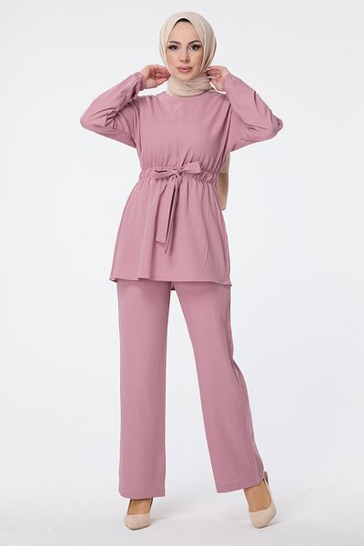 TOFİSA Tunic Trousers Rose - 13058