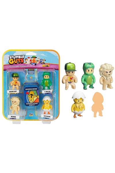 LiderGlobal Pmi Sg2240 Stumble Guys Figure Set 5Pcs -Necotoys