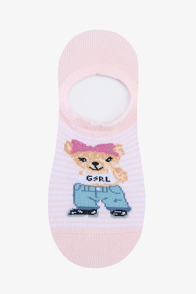 Penti 3 Pairs Cotton Teddy Bear Patterned Sneaker Socks