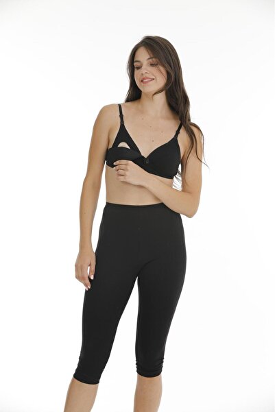 Tuess حمالة صدر للرضاعة مغطاة باللون الأسود