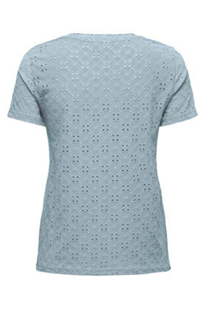 JDY Tricou damă 15158450 albastru deschis