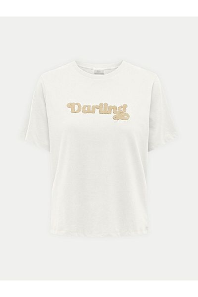 JDY Tricou damă 15300408 Ecru