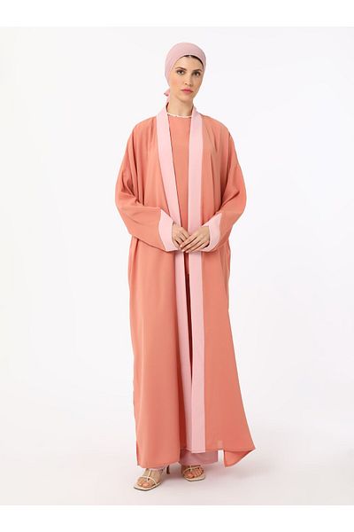 Refka Color Blocked Triple Set - Salmon - Refka