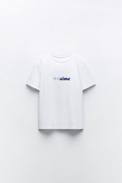 The Champ Clothing Tricou alb de damă cu imprimeu Aime