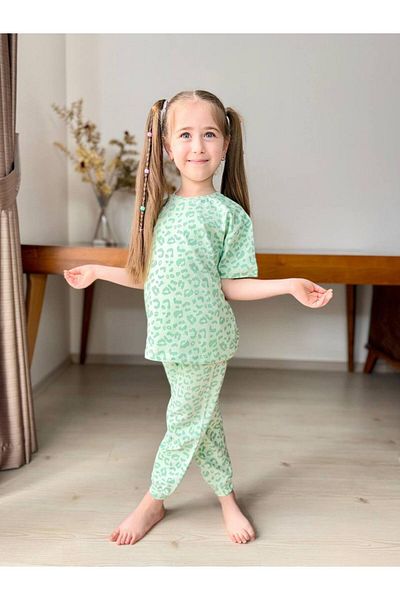 FYONCH Short Sleeve Printed Pajama Set