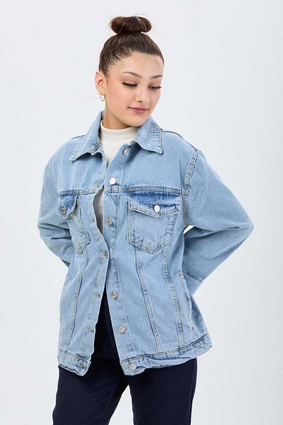 TOFİSA Jachetă de blugi cu buzunar Flota Ice Blue Snow - 23814