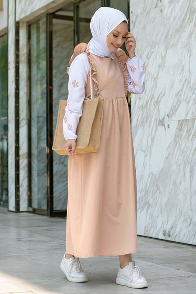 TOFİSA Shirt+Dress Beige - 10510