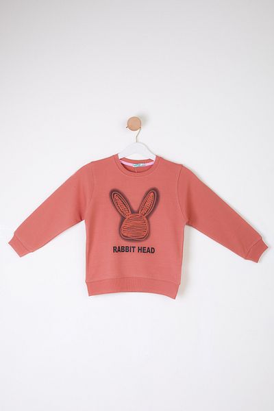 TOFİSA Girl's Rose Rabbit Sweatshirt - 26101