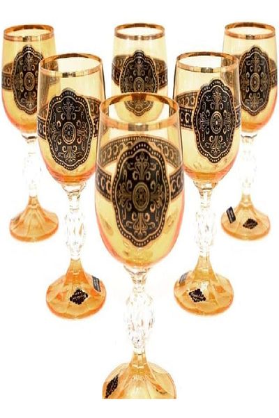 KITCHEN SOUQ Wine Glass Set – 6 Pieces, 150 ml Capacity