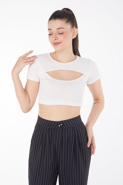 TOFİSA Crop White - 25852