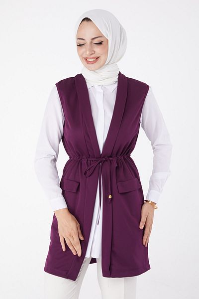 TOFİSA Vestă cu șireturi violet - 13263