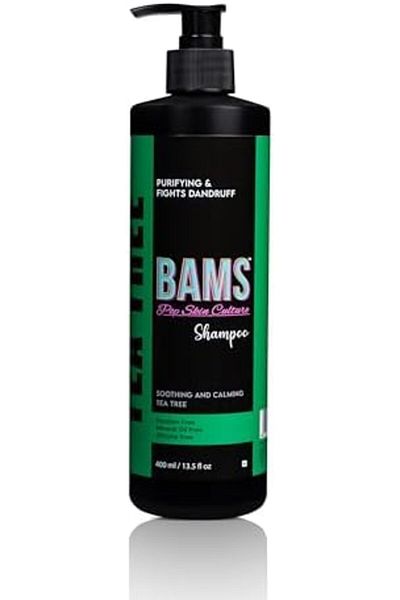 BAMS POP SKIN CULTURE BAMS | Tea Tree Shampoo | Purifying & Refreshing Cleanser for Dandruff Control and Itchy Scalp Relie