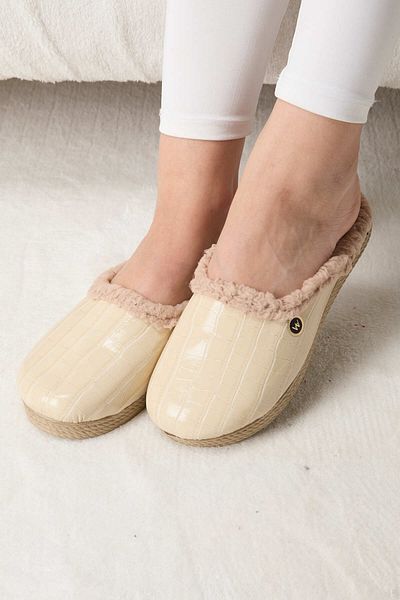 TOFİSA Women's Cream House Slippers - 23490