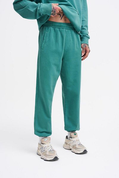 Machinist Men's Washable Basic Jogger Petrol Green Sweatpants