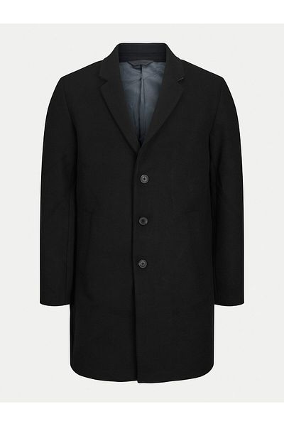 Jack & Jones Jachetă de lână pentru bărbați Jack Jones 12263845 Neagră