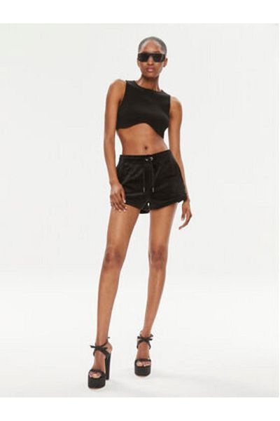 Juicy Couture Pantaloni scurți sport pentru femei JCWH121001 Negri