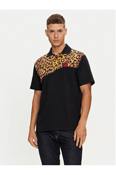 Just Cavalli Men's Polo 76OAG6R2 Black