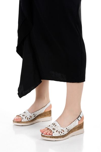 Ender Inside Out Genuine 100% Leather Padded Sole Women's Sandals