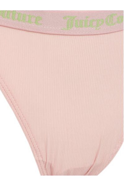 Juicy Couture Women's Set of 3 pairs of thongs JCTTH125982 Black, Blue, Pink