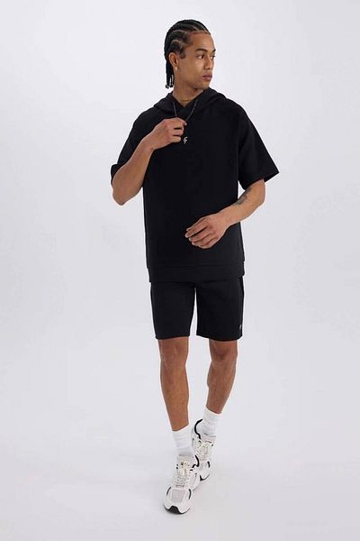 DeFacto Ανδρικό σορτς Scuba Diver Fabric Sportsman Black C5902ax/bk81