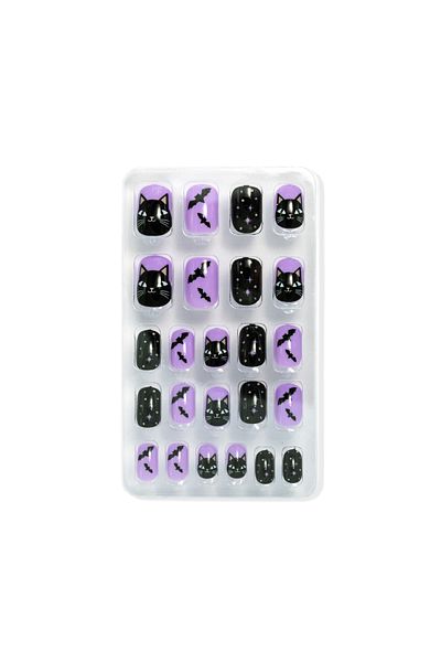 Cupio Cupio Kids TEEN false nail set - The Cat Witch