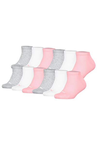 Puma Kinder Sneakersocken, 12er Pack - Plain Sneaker 12P, Logo, einfarbig