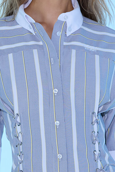 Sagaza Studio SS6045 ELLE KORSE DETAYLI MİNİ ELBİSE