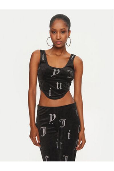Juicy Couture Top pentru femei JCMCS224252 Negru