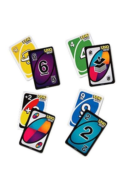 Mattel Games لعبة أونو فليب! بطاقات Gdr44 مزدوجة الوجهين وخاصية فليب