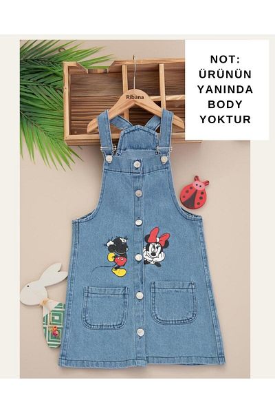 BIDI BIDI Set rochie din denim pentru fetiță 2/9 ani