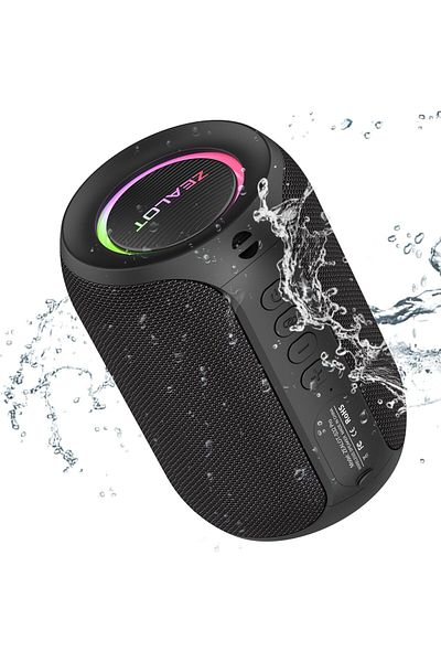 zealot مكبر صوت بلوتوث S32pro، مكبر صوت لاسلكي بتقنية البلوتوث، (إصدار جديد بقوة 15 وات) مكبر صوت محمول خارجي