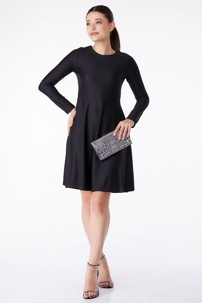 TOFİSA Mini Evening Dress Black - 13191