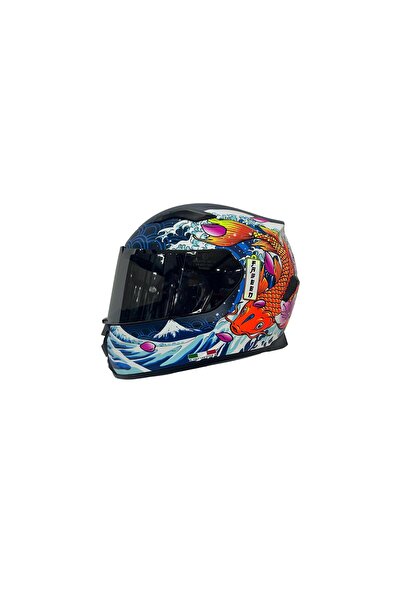 Sway 820 Full Face Aynalı Vizör Kapalı Motosiklet Kaskı 2XL Beden Dakar 5