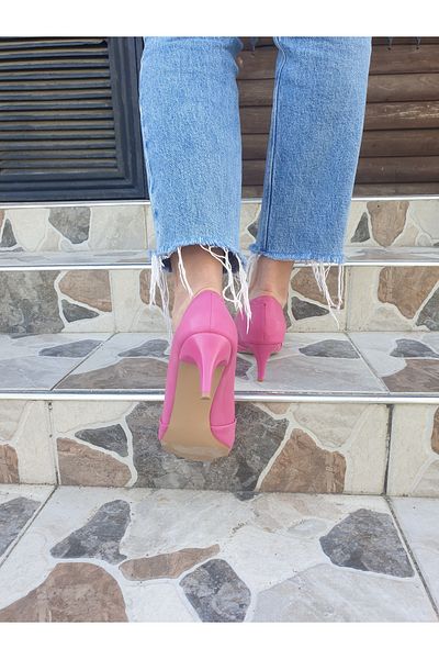 MODAÜNVERDİ Women's Heeled Stiletto Shoes 6cm Heel Height (between Size 36-40)