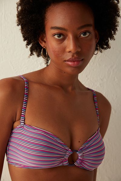 Penti Paloma Strapless Bikini Top - Πολύχρωμο ριγέ